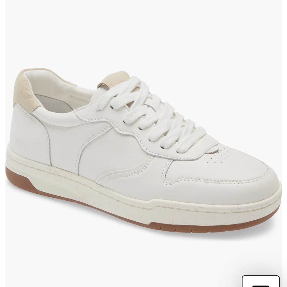 Madewell White and Tan Sneakers